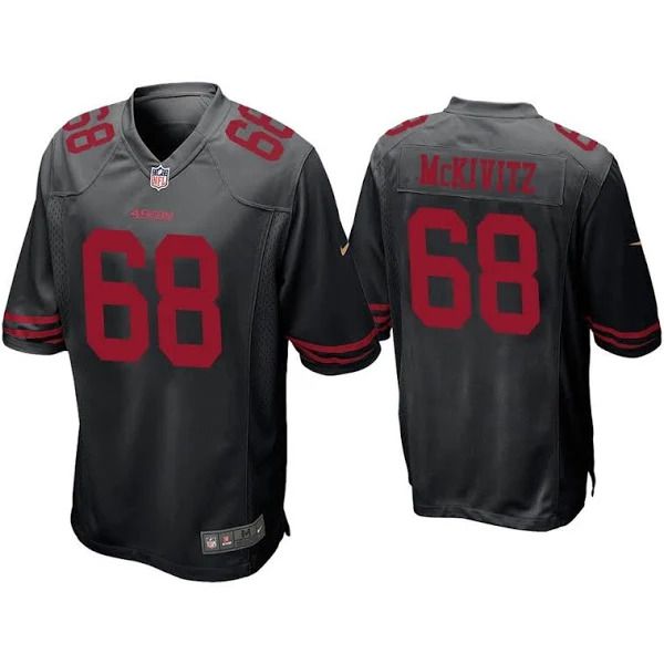 Men San Francisco 49ers #68 Colton McKivitz Nike Black Player Game NFL Jersey
